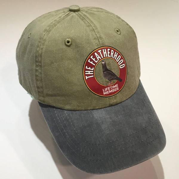 FEATHERHOOD 2-TONE Pigment Dyed Unstructured HAT in 3 colorways - racing pigeon care keeping films 