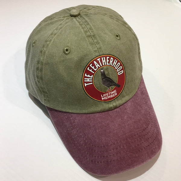 FEATHERHOOD 2-TONE Pigment Dyed Unstructured HAT in 3 colorways - racing pigeon care keeping films 