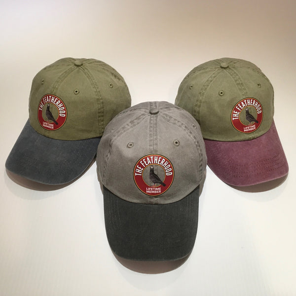 FEATHERHOOD 2-TONE Pigment Dyed Unstructured HAT in 3 colorways - racing pigeon care keeping films 