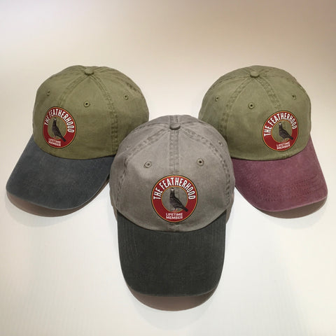 FEATHERHOOD 2-TONE Pigment Dyed Unstructured HAT in 3 colorways - racing pigeon care keeping films 